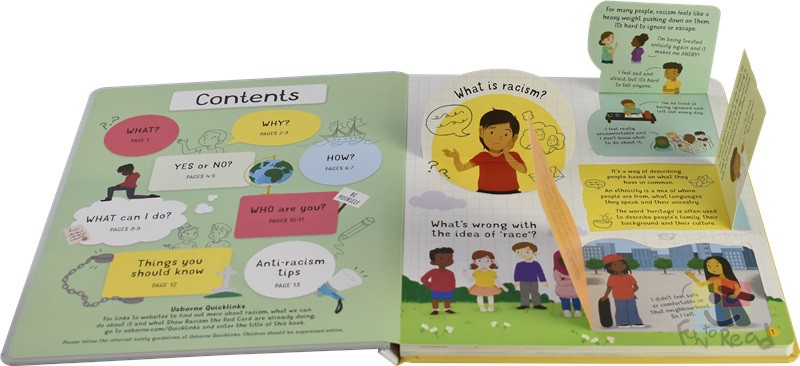 Usborne Lift-the-Flap Questions & Answers about Racism  儿童科普问答 种族歧视 纸板翻翻书 趣味百科 英文原版进口图书 - 图1