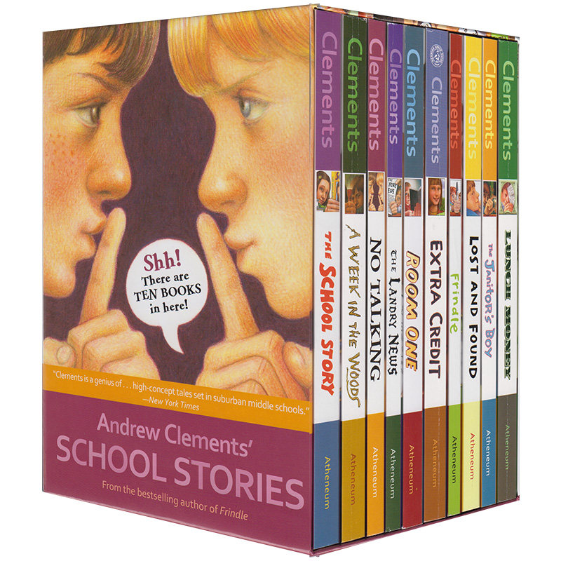 Andrew Clements' School Stories 安德鲁克拉门校园小说10册合集 青少年青春故事插图英语章节书 英文原版进口儿童图书8-12岁