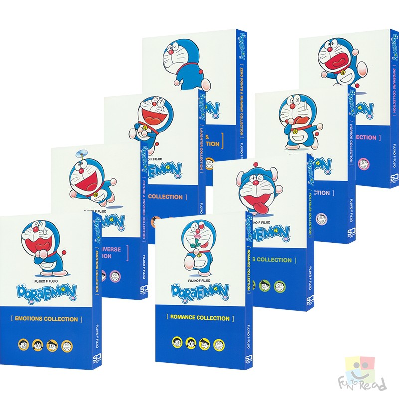 Doraemon 哆啦A梦 民间故事恐龙浪漫主题 儿童英语读物 6-9岁 童年漫画 Dinosaurs/Romance/Emotions/Horror  英文原版进口图书