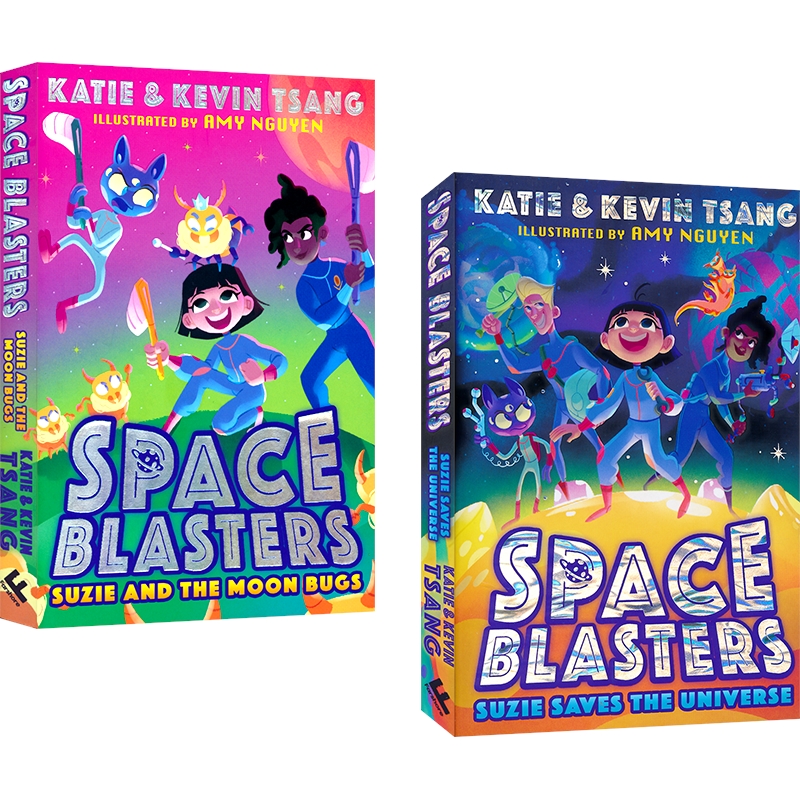 Space Blasters Suzie Saves the Universe 太空冒险系列小说1-2 儿童科普章节桥梁书 青少年英语课外读物 英文原版进口图书 - 图0