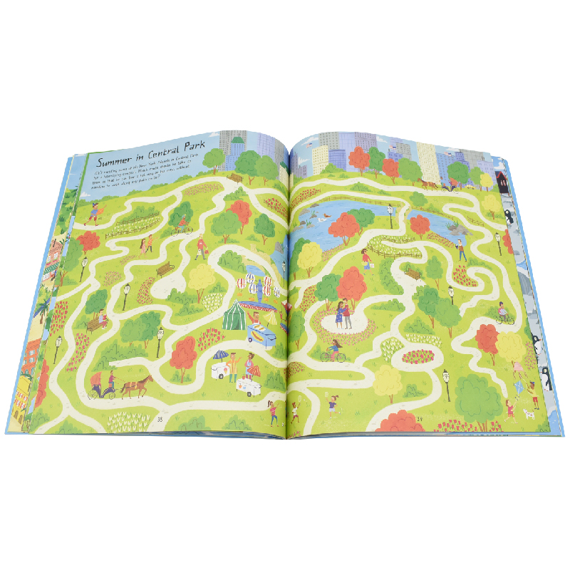 Usborne英文原版迷宫书 Around the World Mazes 环游世界 眼界拓展记忆注意观察培养孩子专注力思维训练书籍走迷宫书开发益智游戏 - 图2