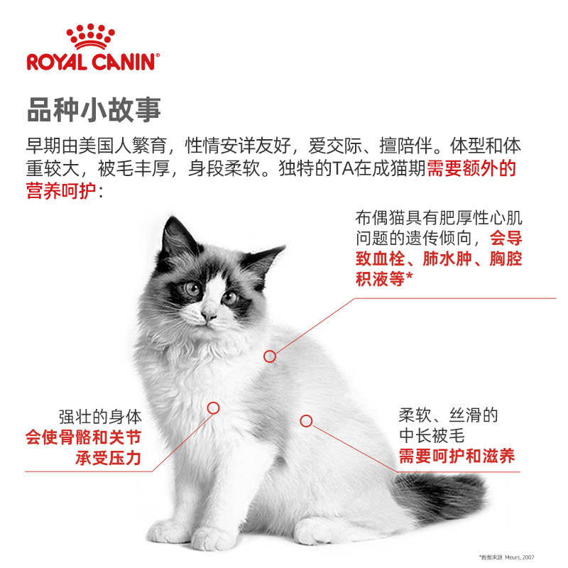 皇家猫粮布偶猫专用RA32成猫粮2kg营养美毛呵护肠胃全价猫粮主粮 - 图2