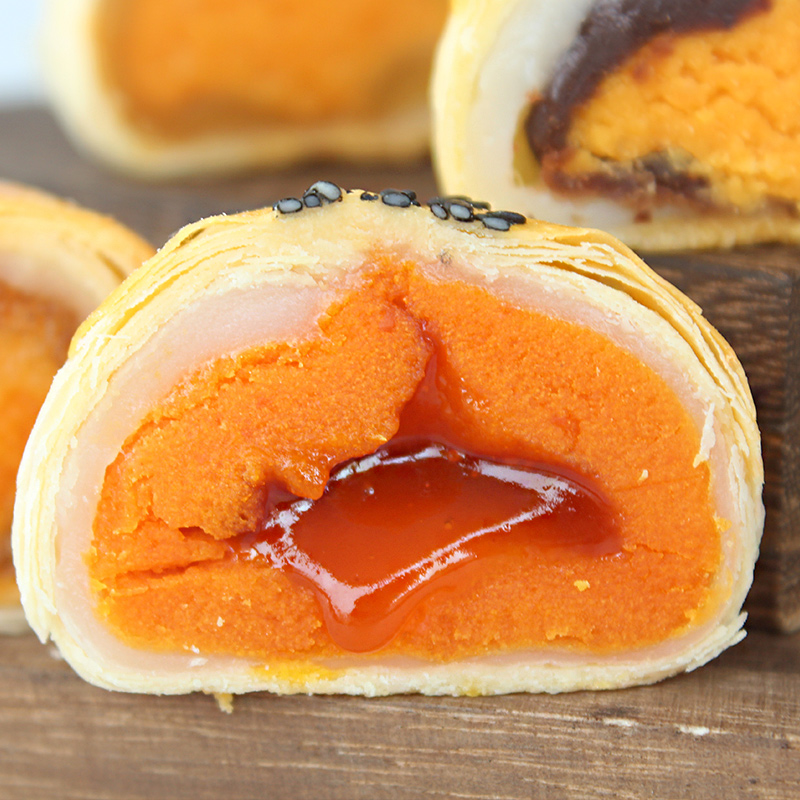 老广的味道旗舰店老广的味道蛋黄酥6枚装 红豆雪媚娘麻薯糕酥点心早餐送礼网红零食0