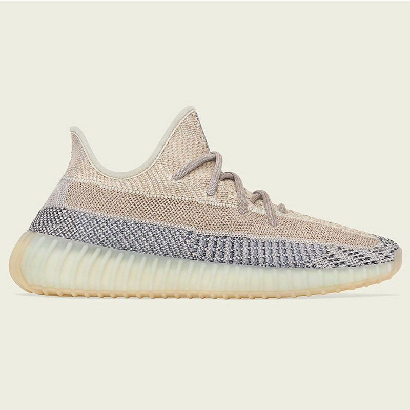 Adidas阿迪达斯椰子Yeezy Boost 350 V2灰珍珠跑步鞋潮GY7658 - 图0