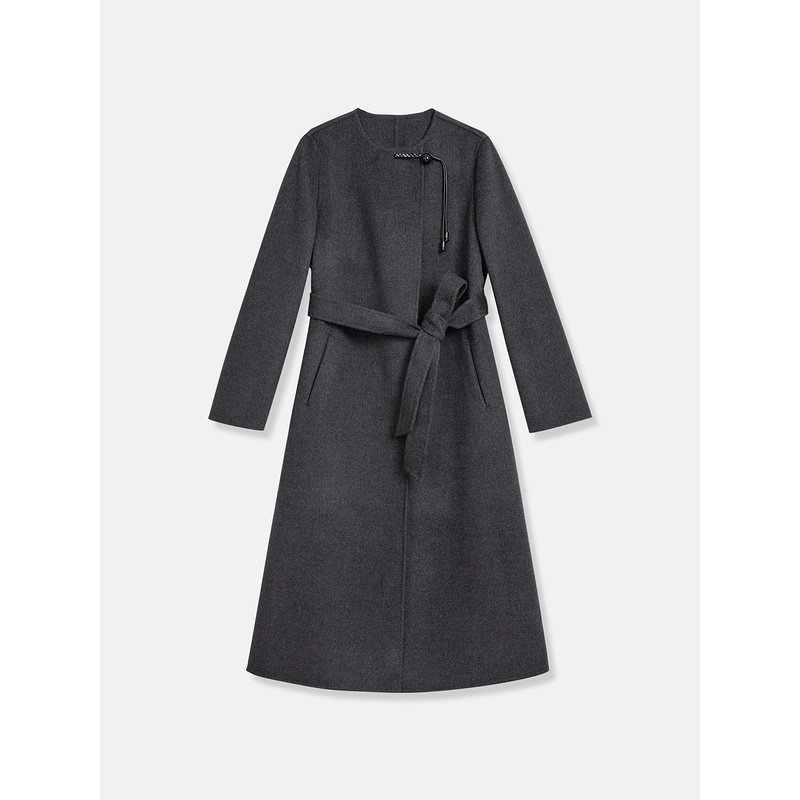 【桑蚕丝+山羊绒】YINER音儿女装冬季时尚羊毛双面毛呢大衣外套,淘宝优惠券,粉丝福利购,淘宝优惠卷