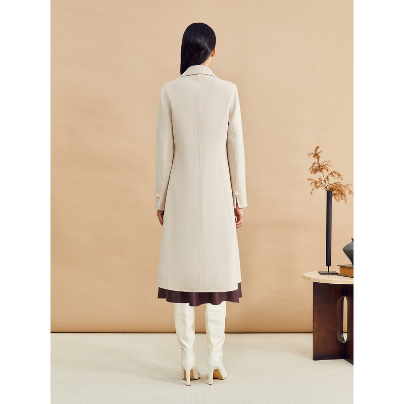 【100美丽诺羊毛】YINER音儿专选女装冬季时尚双面毛呢大衣外套,淘宝优惠券,粉丝福利购,淘宝优惠卷