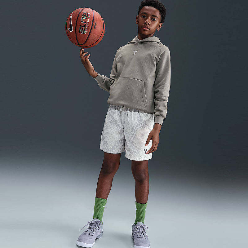 NIKE耐克科比大童防泼水轻便篮球短裤夏季男女童运动裤IB7082-100,淘宝优惠券,粉丝福利购,淘宝优惠卷