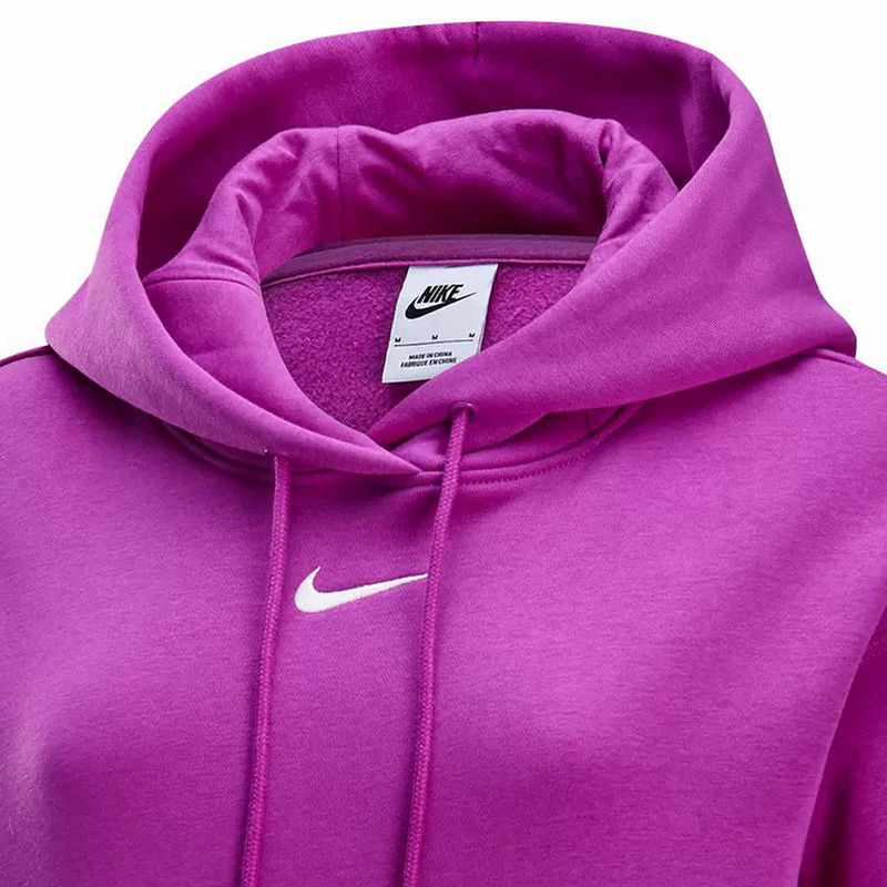 NIKE耐克女连帽卫衣冬刺绣小标加绒保暖运动套头衫DQ5861-518 - 图0