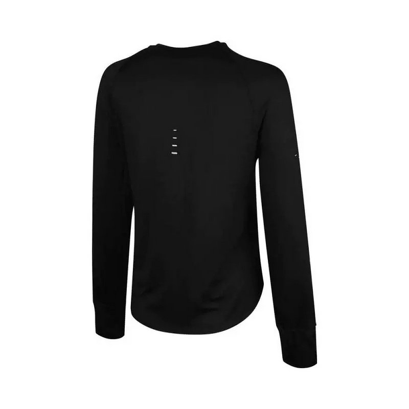 Nike耐克SWIFT DRI-FIT女防晒速干跑步上衣黑色长袖T恤HQ0504-010,淘宝优惠券,粉丝福利购,淘宝优惠卷