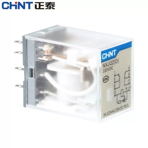 正泰小型中间继电器NXJ-2Z插拔式电磁继电器昆仑220V带灯DC 24V - 图1