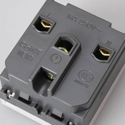 正泰开关插座 118型电源插座模块 NEW5G 16A三孔插座模块 空调插 - 图2