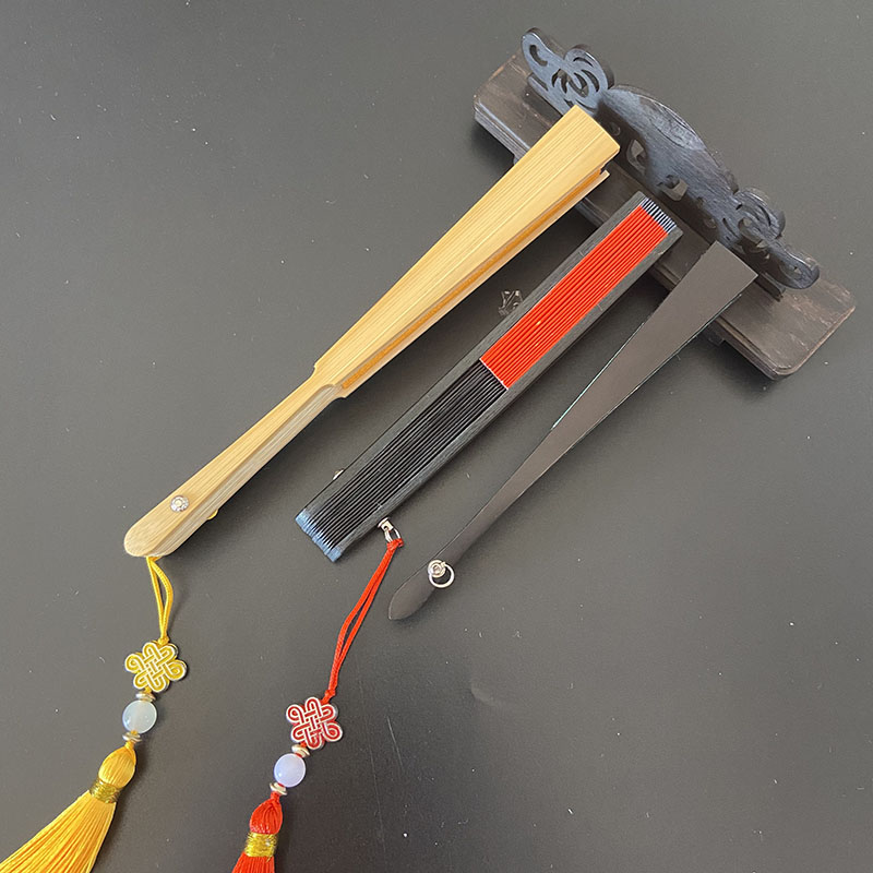 4寸复古儿童拍照迷你扇子车挂手机链空白宣纸面小折扇娃娃流苏扇,淘宝优惠券,粉丝福利购,淘宝优惠卷