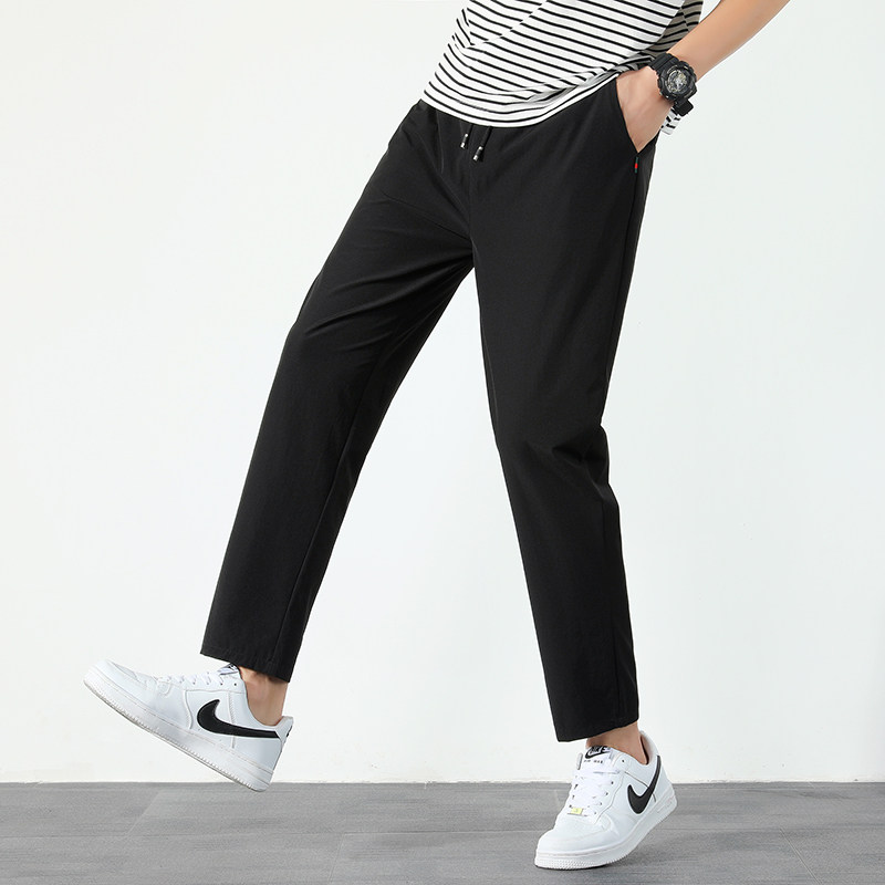 男士韩版冰丝速干夏季宽松休闲裤 超牧休闲裤