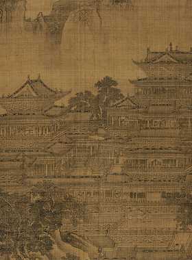 北宋郭忠恕明皇避暑宫图山水画