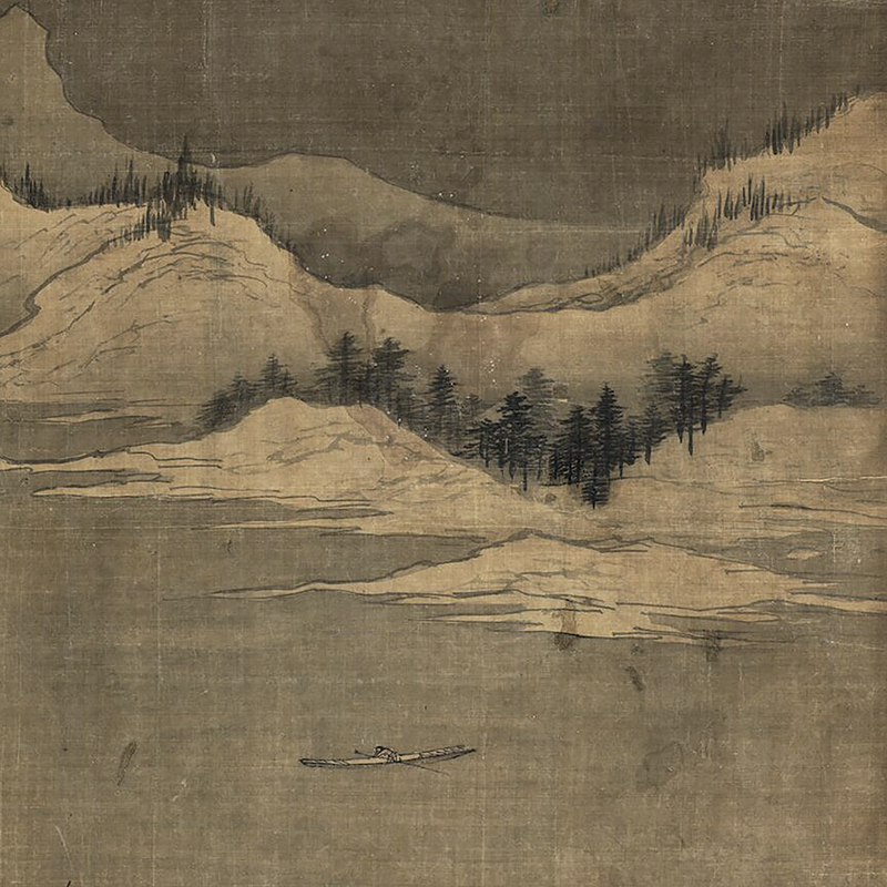 北宋郭熙雪景山水图古代山水画卷轴国画字画名画复制品仿古画挂画