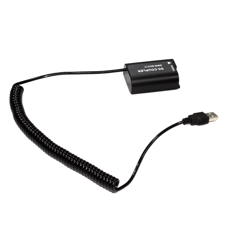 适用松下DC- S5 S5K BLK22 GH6假电池 DCC17 外接 USB电源 弹簧线 - 图0