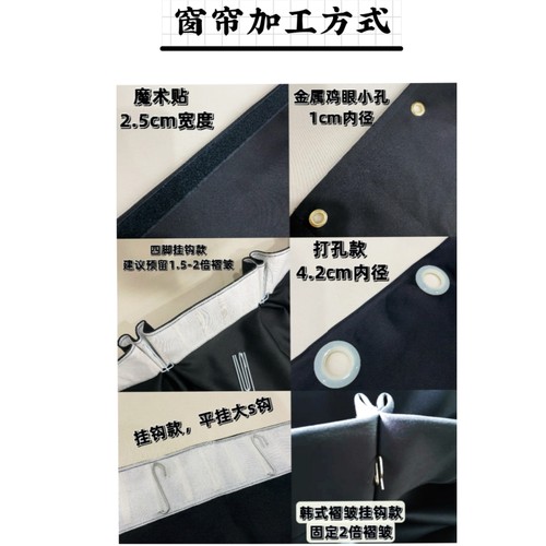 黑色全遮光窗帘避光摄影办公门帘背景幕布暗房实验室定制罩子防尘 - 图0