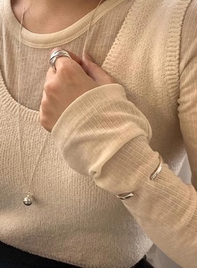 925银长款圆球吊坠项链