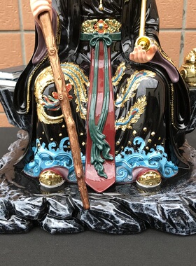 树脂黑老太铁刹山黑妈妈神像摆件