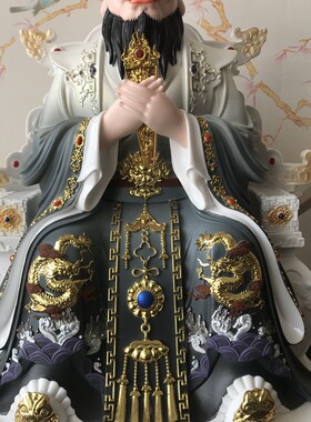 新款龙王神像客厅供奉桌面摆件