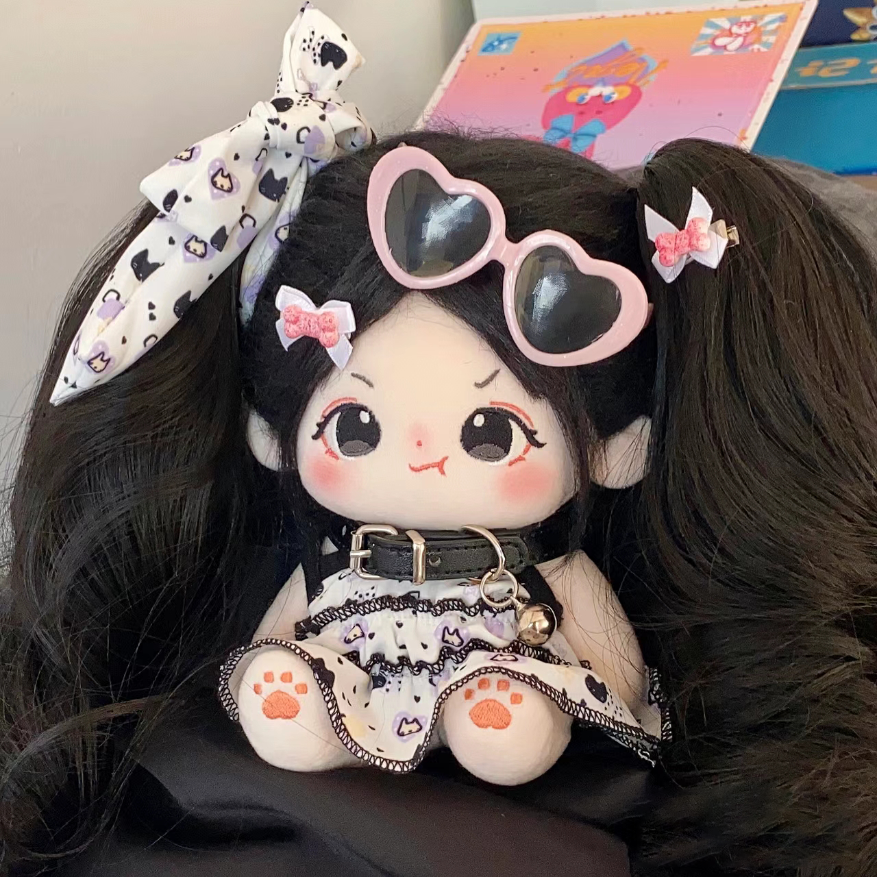 棉花娃娃女现货玩偶超萌毛绒公仔20cm带骨架人形玩偶送女生礼物 - 图3