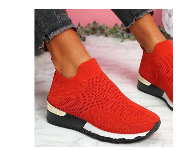 women Fly knitting socks shoes big yards 43 women shoes女鞋 - 图3