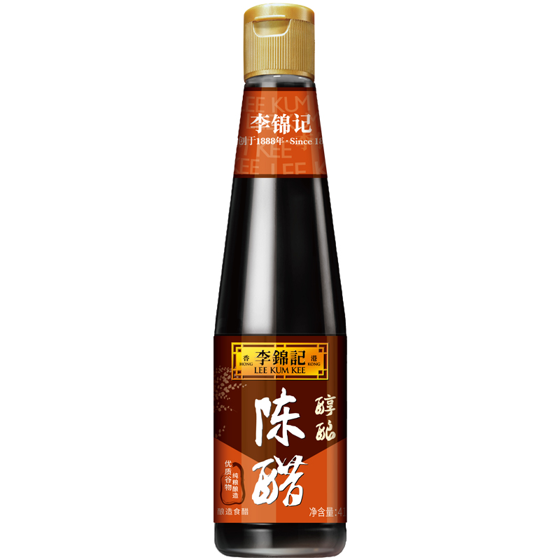 李锦记醇酿陈醋410ml/瓶酿造食醋凉拌炒菜饺子蘸料家用厨房调料 - 图3