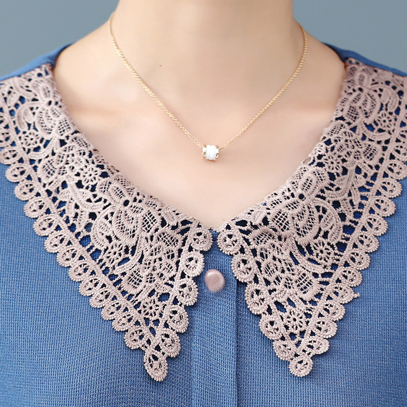 洋气妈妈秋装长袖针织t恤打底衫 红衣景中老年女装