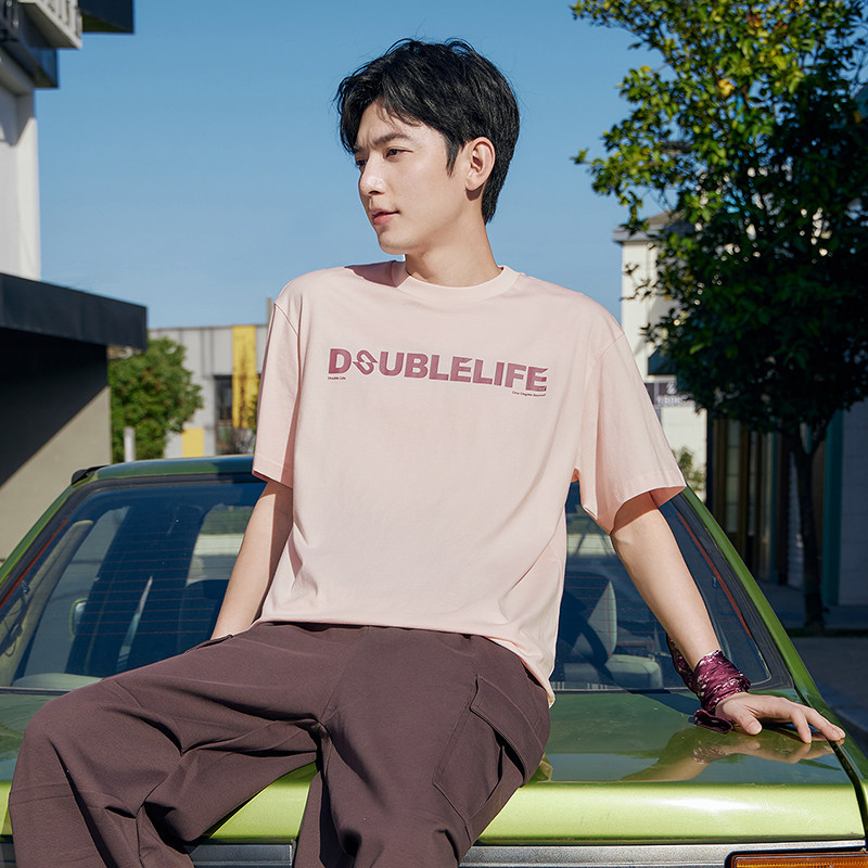 361度运动t恤男女同款2025春季新款微宽松舒适上衣圆领短T恤