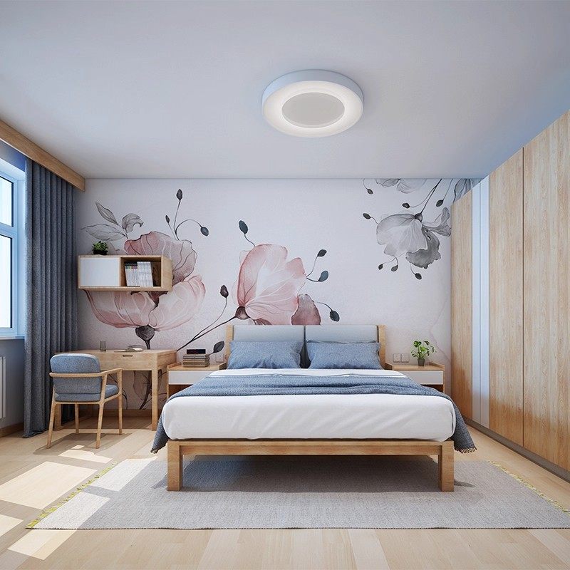 中式简约粉色花卉墙纸卧室客厅沙发背景墙壁布温馨浪漫房间壁画,淘宝优惠券,粉丝福利购,淘宝优惠卷