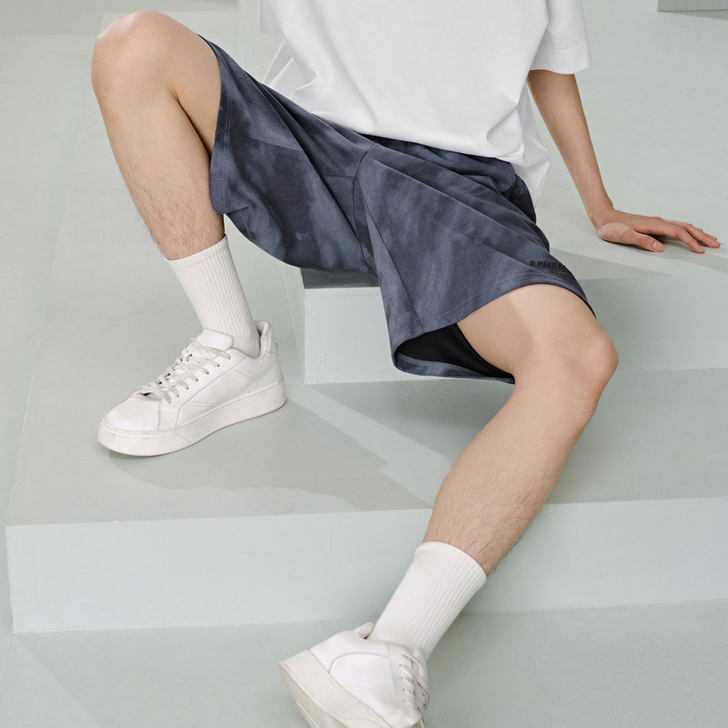 GXG男装 水洗感休闲短裤弹力仿麂皮短裤 24年夏G24X222016,淘宝优惠券,粉丝福利购,淘宝优惠卷