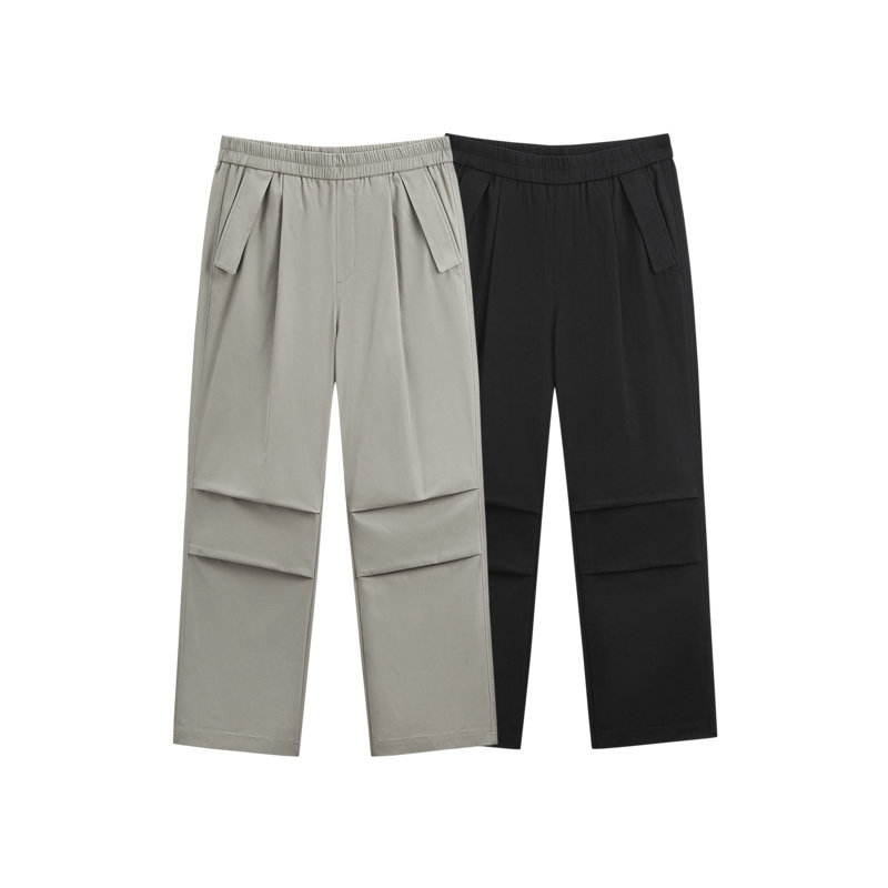 GXG男装 褶皱工装裤宽松直筒男休闲裤 24年秋G24X023094,淘宝优惠券,粉丝福利购,淘宝优惠卷