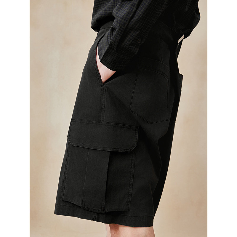 GXG男装 宽松直筒短裤耐磨工装裤休闲男裤25年夏季新品G25X222024,淘宝优惠券,粉丝福利购,淘宝优惠卷