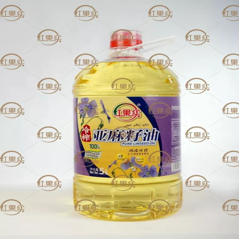 新疆红果实亚麻籽油5L冷榨食用植物一级亚麻籽油,淘宝优惠券,粉丝福利购,淘宝优惠卷