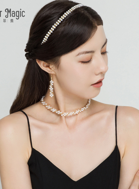 mofermagic项链女设计感珍珠