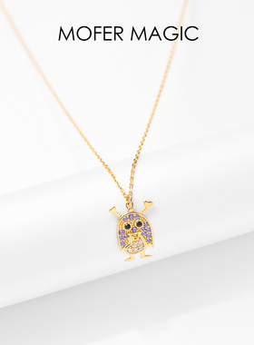 MoferMagic经典气质纯银项链偷心恶魔银短链女925银链生日锁骨链