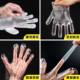 Disposable gloves transparent PE plastic film gloves