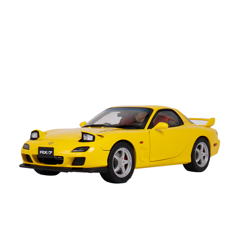 跳灯马自达RX7 FD3S Polar Master 1:18 头文字D仿真合金汽车模型 - 图3