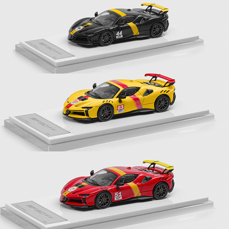 收藏法拉利SF90 XX Stradale 勒芒赛车 DMH 1:64仿真合金汽车模型 - 图2