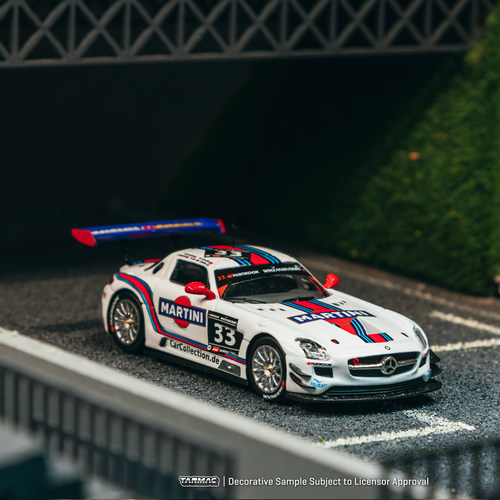 奔驰SLS AMG GT3 赛车马天尼 12h冠军车 TW 1:64仿真汽车模型收藏 - 图1