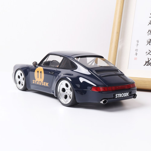 2024款保时捷911 Strosek宽体改装GTSPIRIT 1:18仿真树脂汽车模型 - 图3