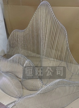 铁艺假山金属不锈钢摆件