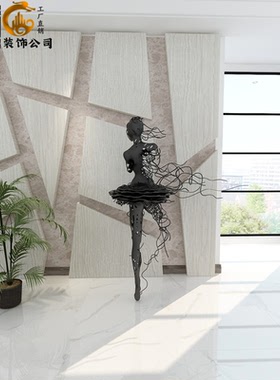 创意售楼处人物铁艺抽象