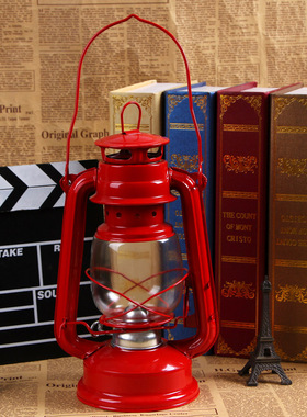 老式复古橱窗摄影道具煤油灯包邮