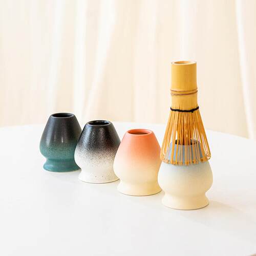 日式抹茶碗带嘴山水日式打抹茶宋代点茶工具陶瓷茶碗Matcha bowl - 图0