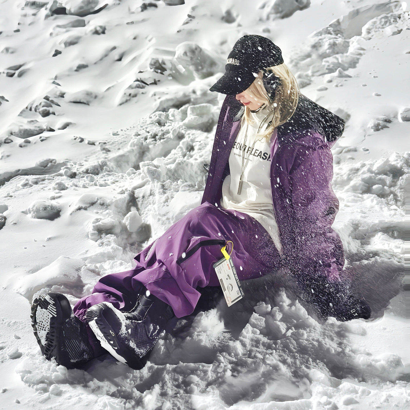 LANCIA 小个子紫色滑雪套装男女户外防风防水保暖宽松滑雪衣裤,淘宝优惠券,粉丝福利购,淘宝优惠卷