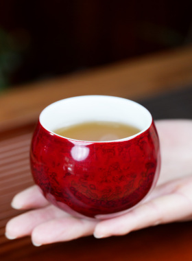 非遗大漆茶具主人杯茶杯手工制作