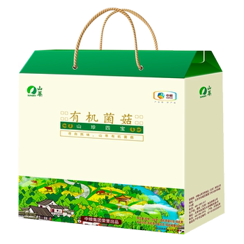 中粮山珍四宝礼盒食用菌菇大礼包