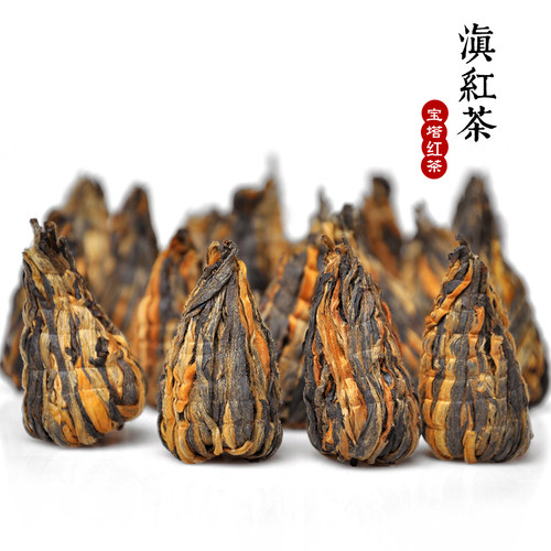 2026新春茶云南凤庆滇红茶特级手工金丝宝塔金芽蜜香工夫茶叶500g - 图1