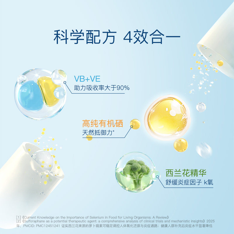 月神有机硒片补硒代蛋氨酸女性免疫力呵护甲腺富硒胶囊60粒